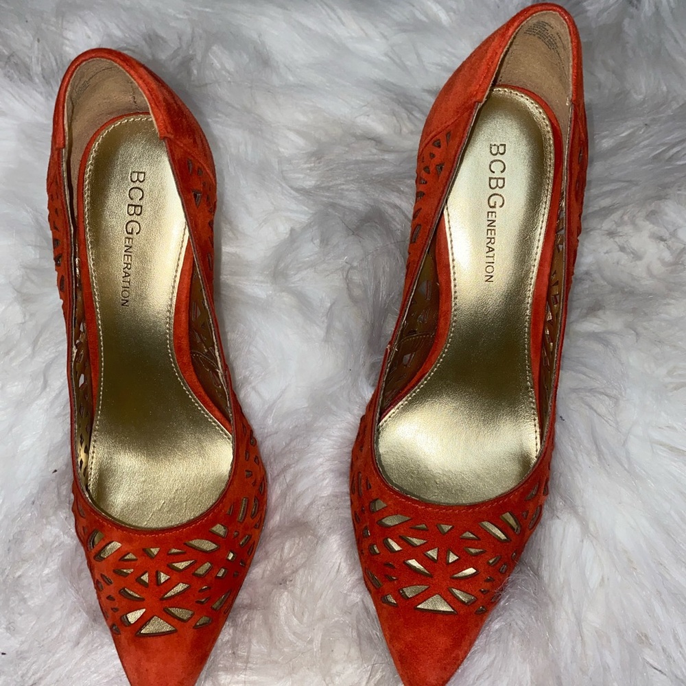 Bcbgeneration Red Cut Out Pumps - image 7